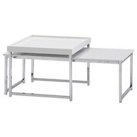 Set Mizic Wl6.500 - barve kroma/bela, Moderno, kovina/leseni material (110/37/48cm) - MID.YOU