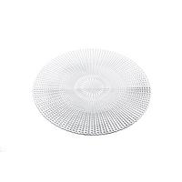Tischset Lina in Silber  Ø ca. 40cm - Silberfarben, Konventionell, Kunststoff (40cm) - Modern Living