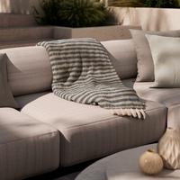 Decke Marion Blau ca. 130x170 cm - Blau, MODERN, Textil (130/170cm) - Bessagi Garden