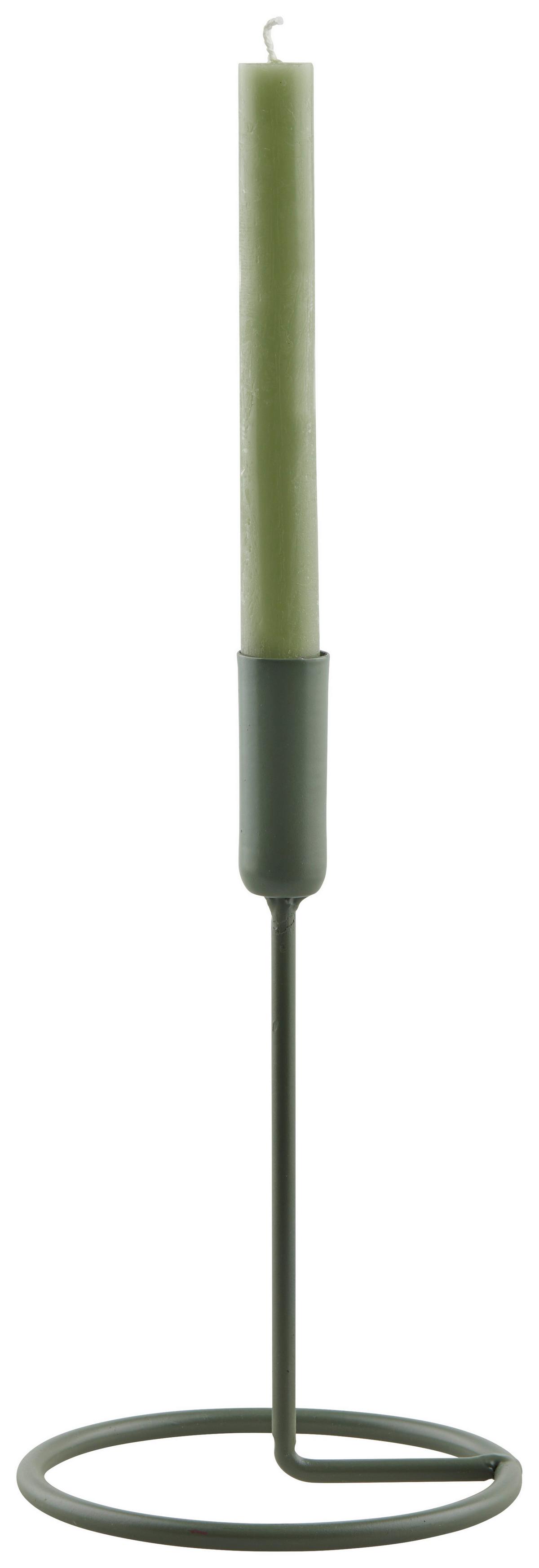 Gyertyatartó Nerol - zöld, Modern, fém (12.5/21cm) - Modern Living
