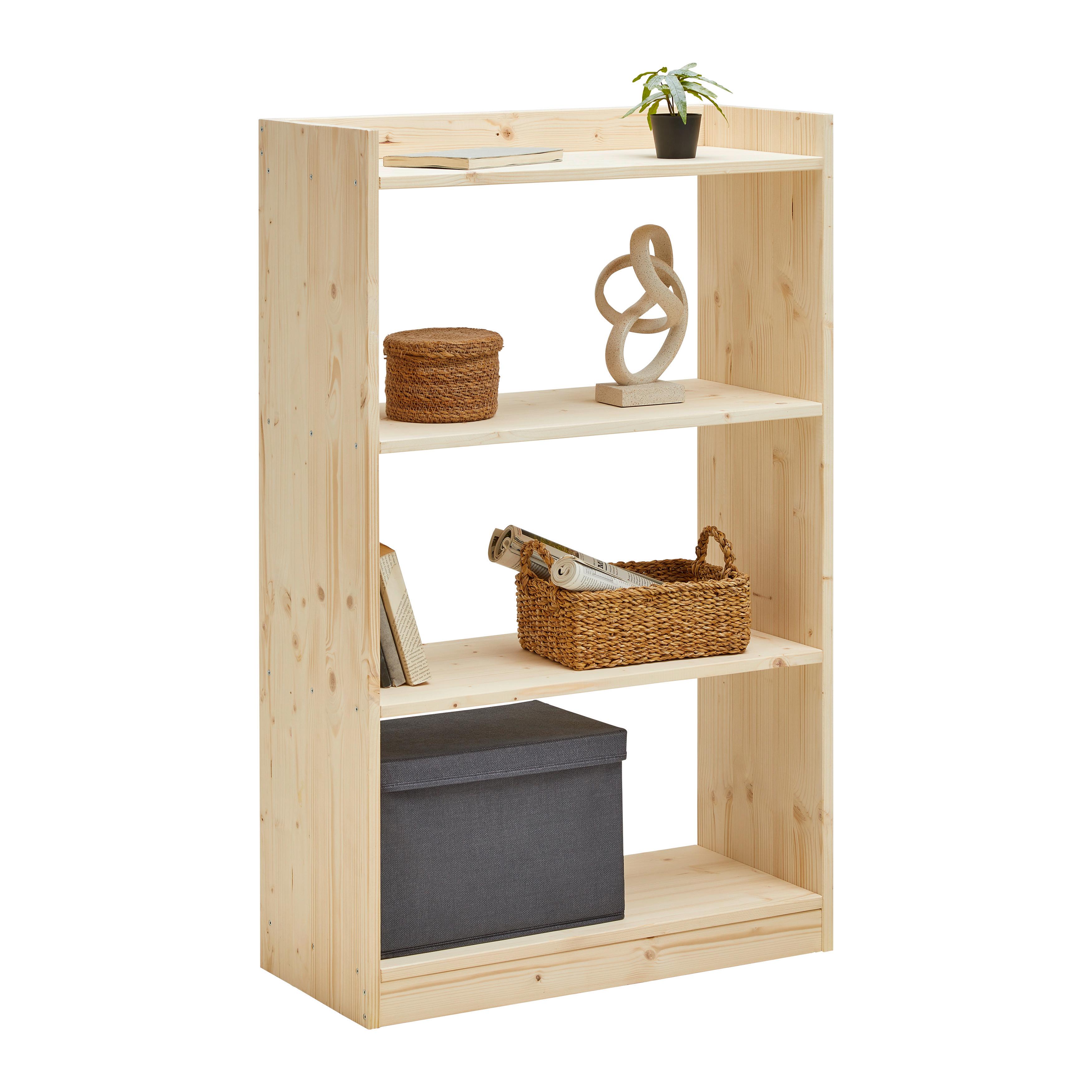 Regal Woody Naturfarben - Naturfarben, Natur, Holz (70/115/32cm) - Based