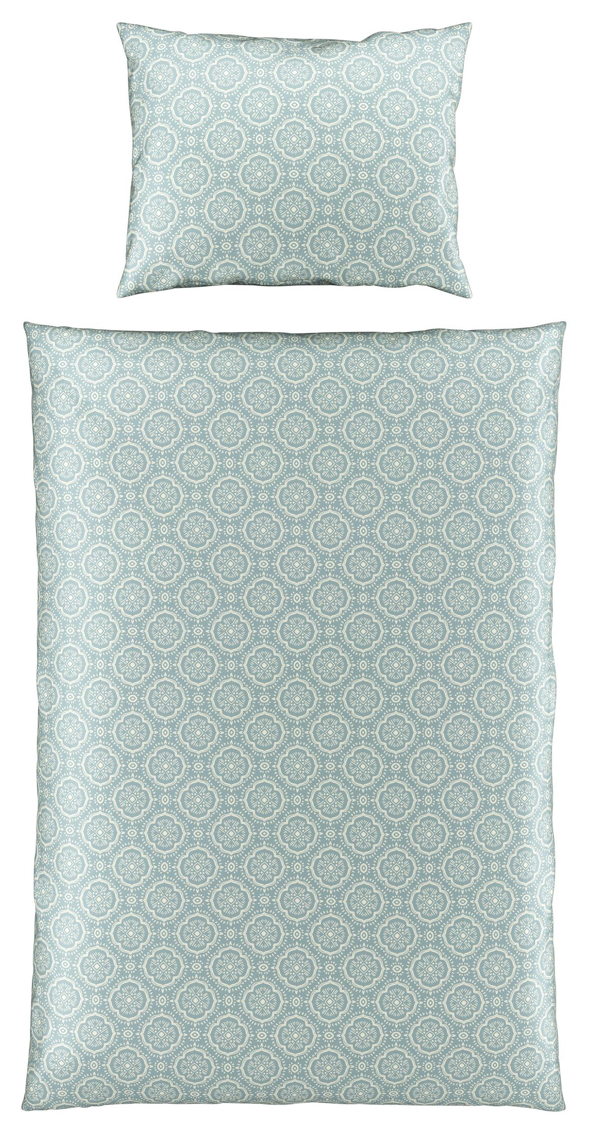 Ágyneműhuzat-garnitúra Pamutszatén Ethno - kék, Lifestyle, textil (140/200cm) - Mömax