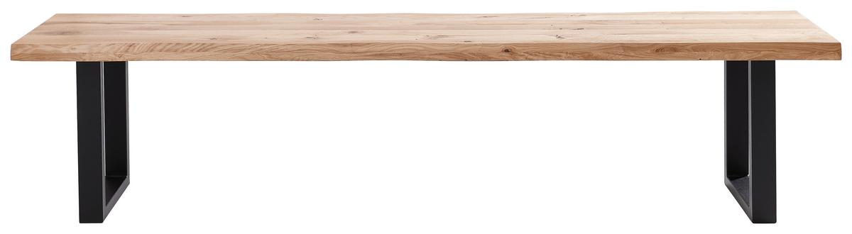 ŁAWKA COUNTRY - czarny, Natur, metal/drewno (160/44/40cm) - Landscape