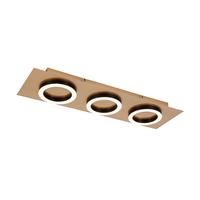 Plafonieră cu LED Emilore - cappuccino/negru, Modern, plastic/metal (60/18/5,1cm) - Mömax
