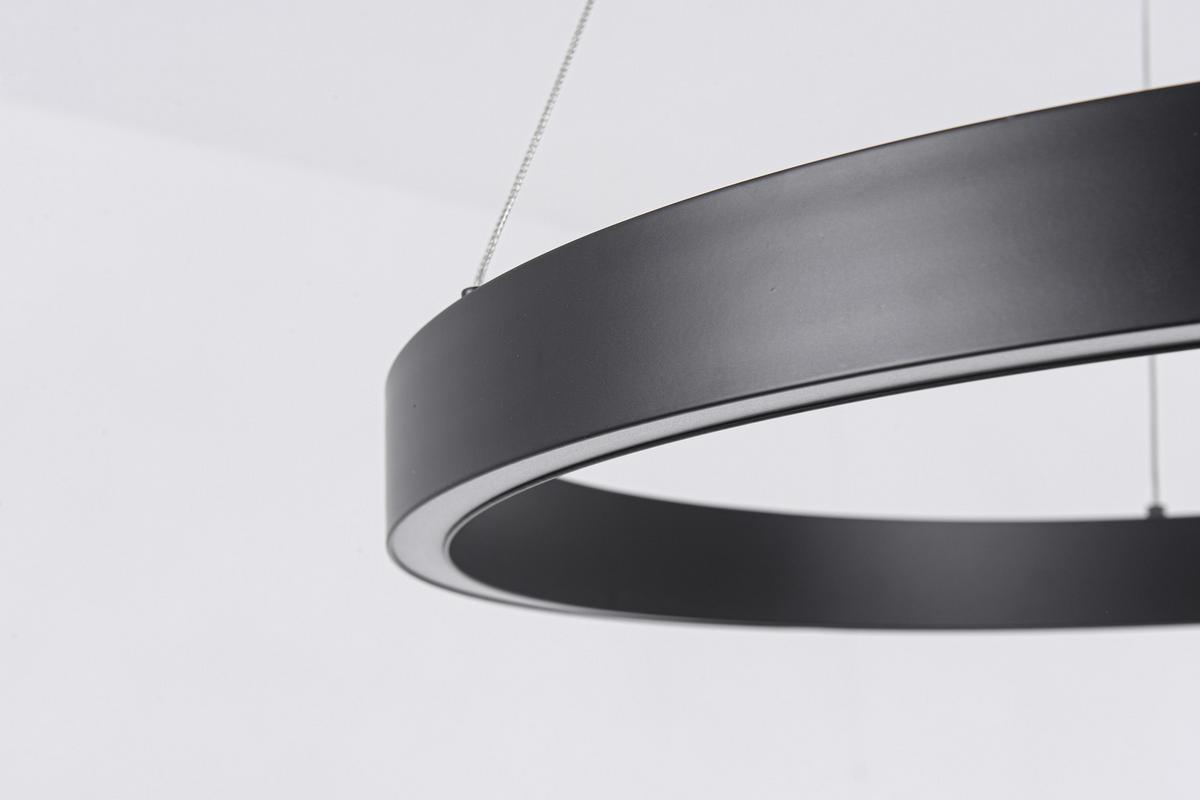 Led-hängeleuchte Lp-03371p Sbk Midway - Schwarz, Design, Metall (126/60/60cm)