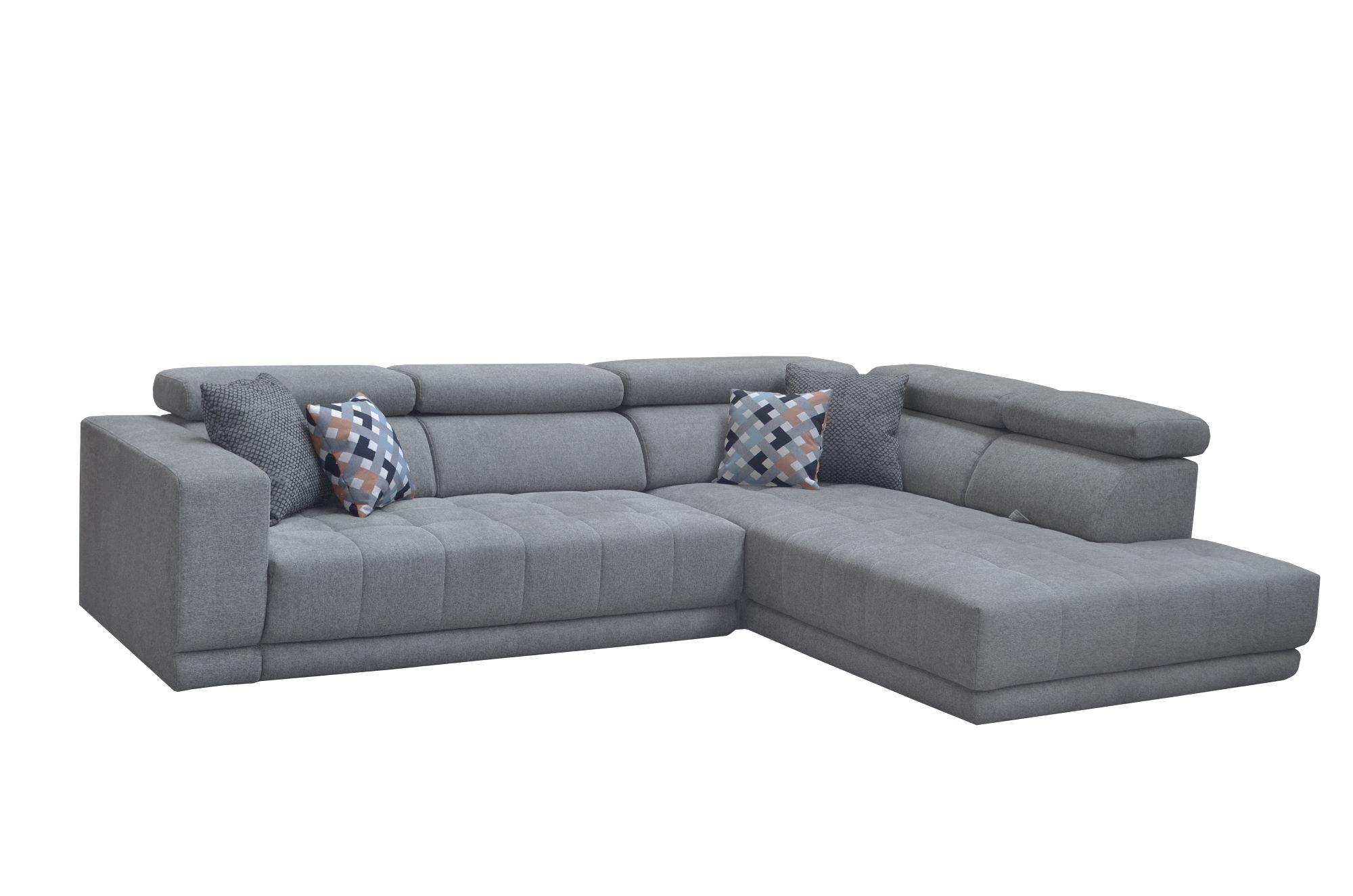 Kutna Garnitura Portland - siva/crna, Konvencionalno, tekstil/plastika (321/78-98/230cm) - Mömax