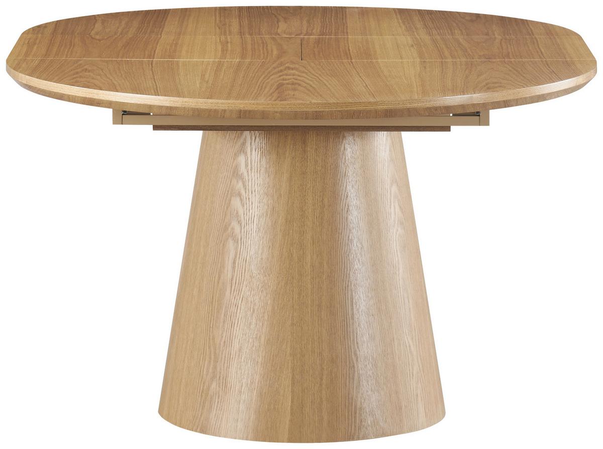 STÓŁ DO JADALNI LIO - kolor dębowy, Konventionell, materiał drewnopochodny/drewno (120-160/120/76cm) - MID.YOU