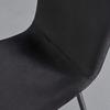 STOEL ELIF - Donkergrijs/Zwart, Modern, Hout/Textiel (43/86/55cm) - Bessagi Home