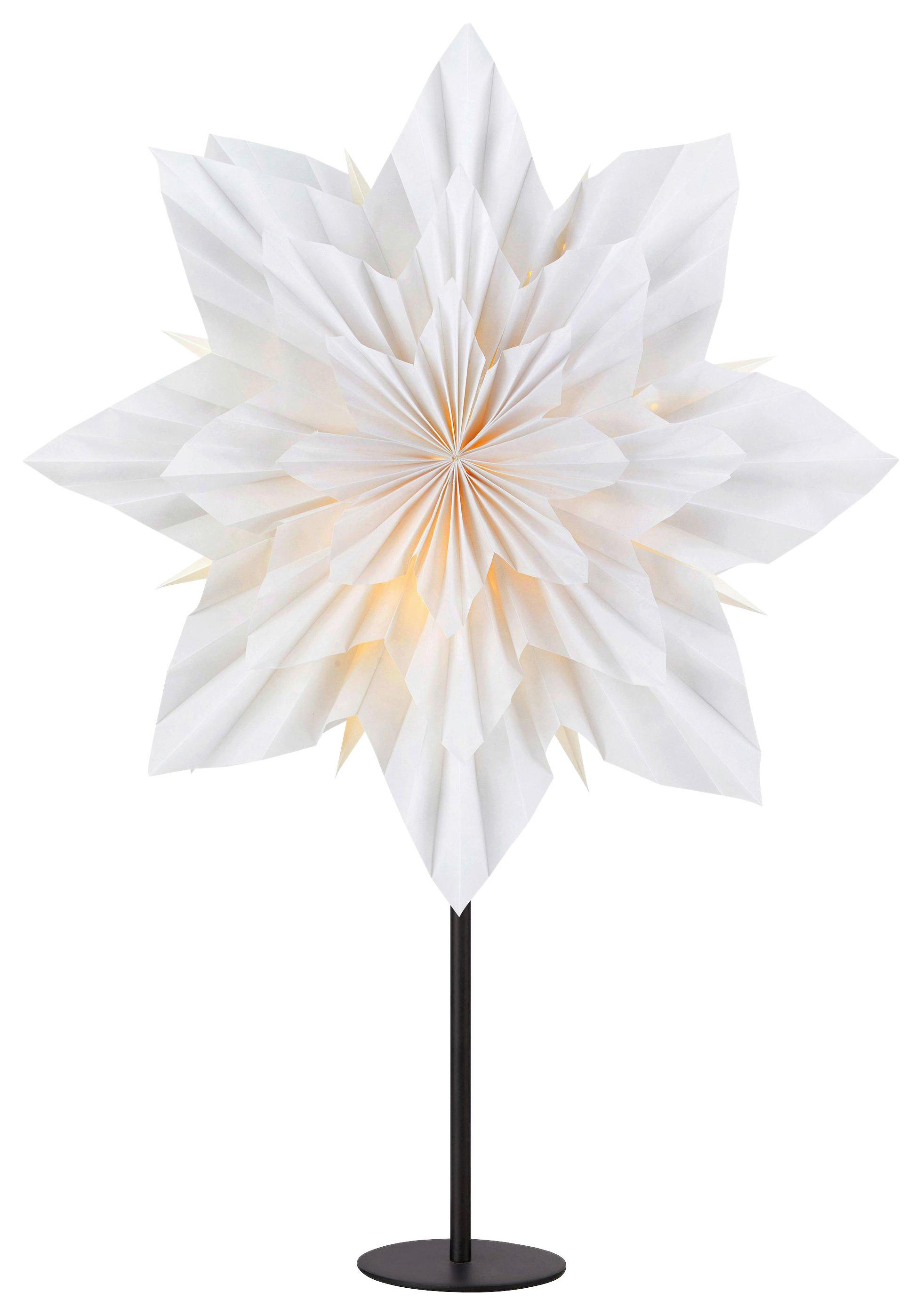 Dekostern Neela Table Star Weiß max. 6 Watt - Weiß, Basics, Papier (14/43/65cm) - Markslöjd