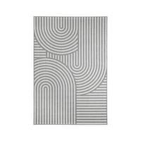 Covor cu țesătură plată Noah - gri deschis/alb, Modern, plastic (160/230cm) - Mömax