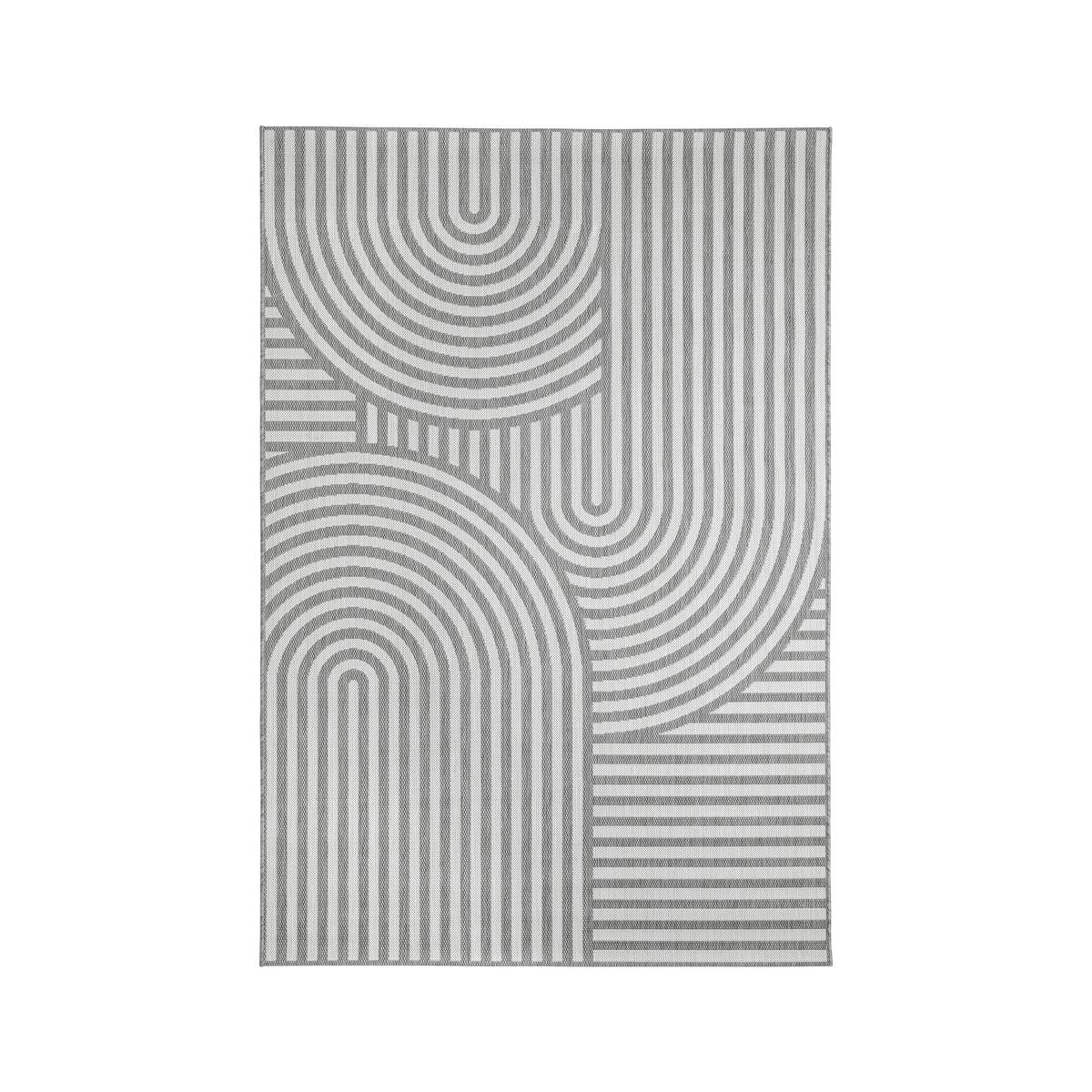 Covor cu țesătură plată Noah - gri deschis/alb, Modern, plastic (160/230cm) - Mömax
