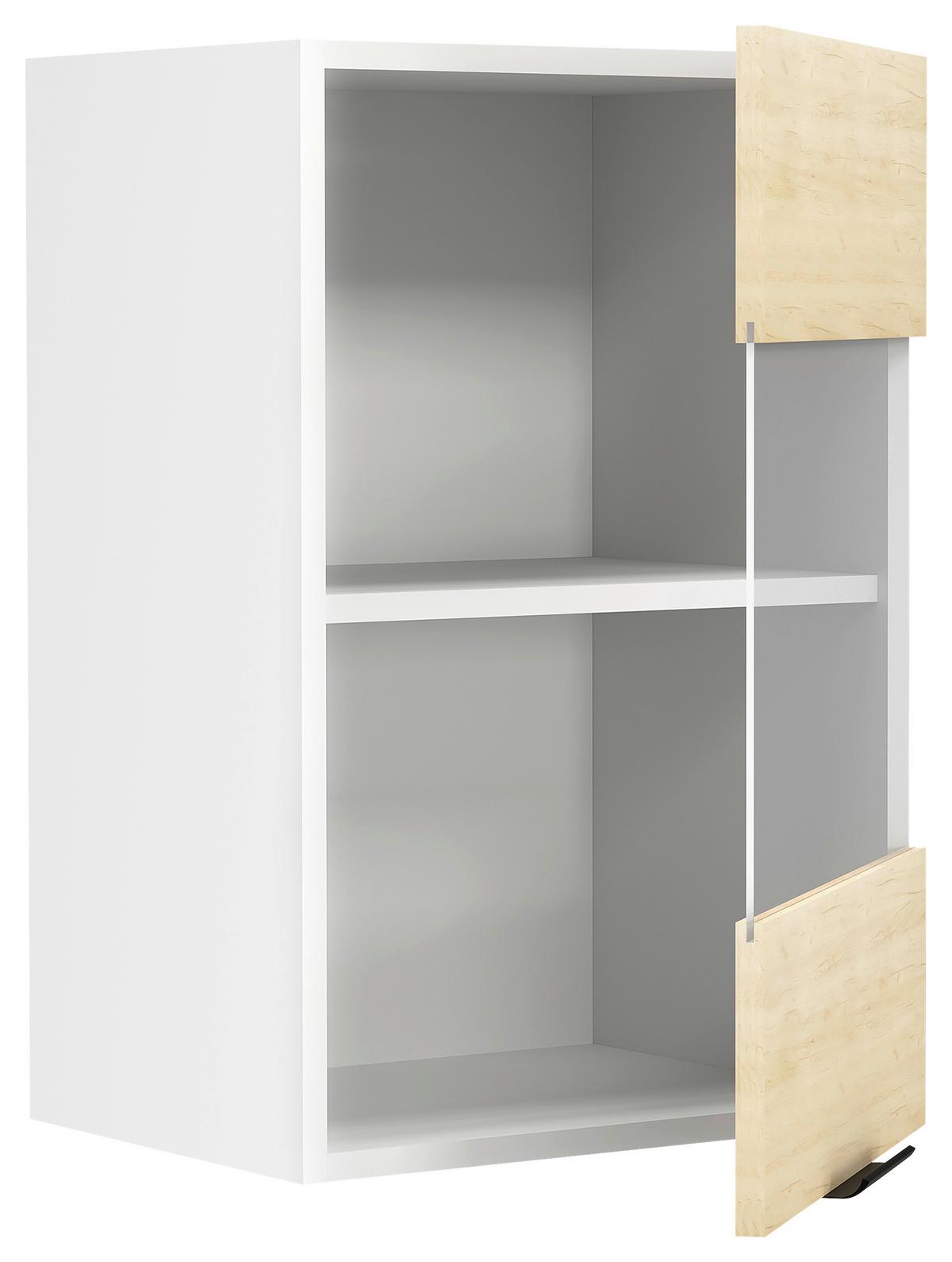 KÜCHENOBERSCHRANK FASOLA - Honigeiche/Weiss, Trend, Glas/Holzwerkstoff (40/60/31cm) - MID.YOU