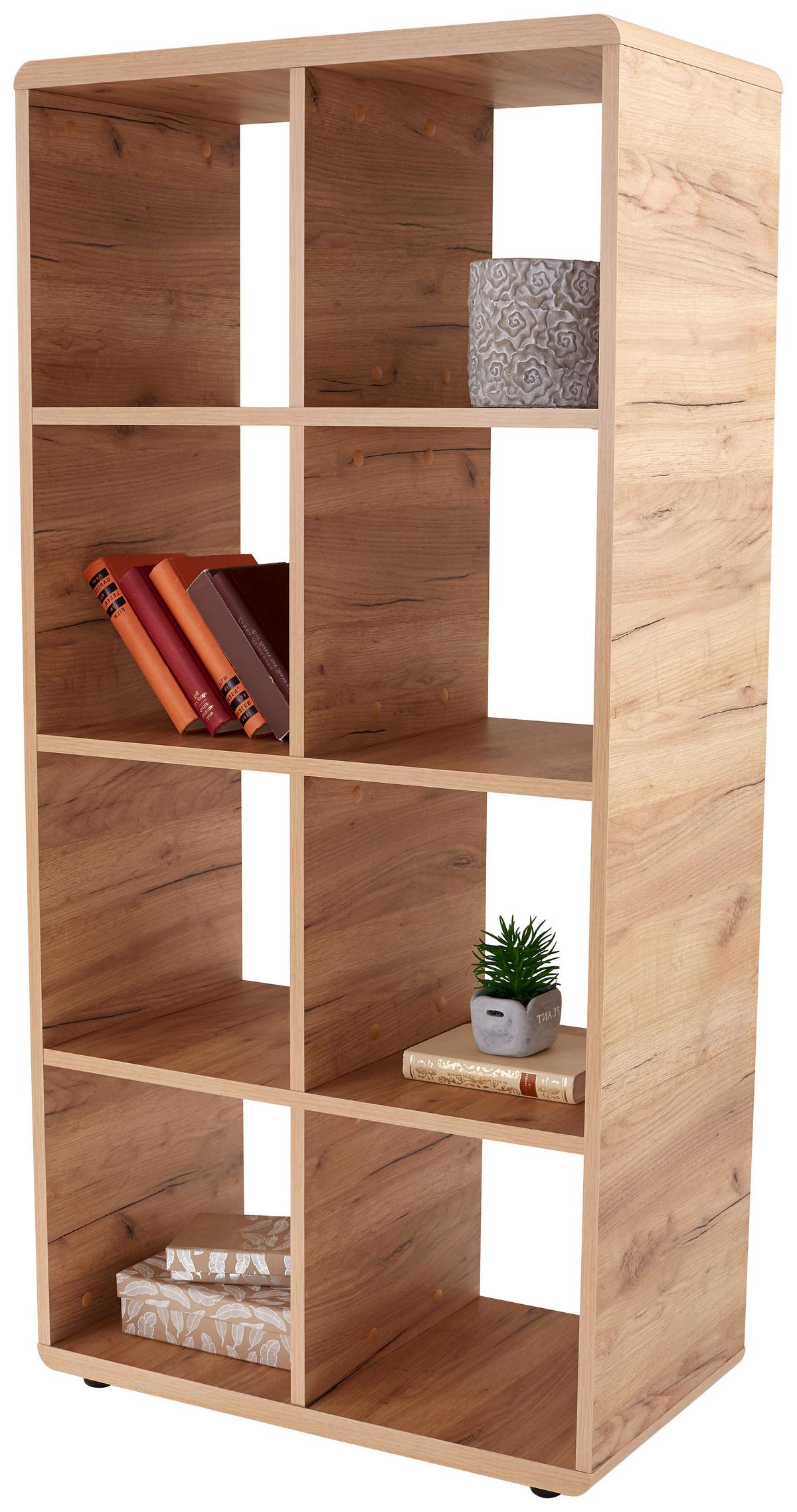 Etajeră Fontana FTR01 - culoare lemn stejar, Modern, material pe bază de lemn (73,2/145/35cm) - Modern Living