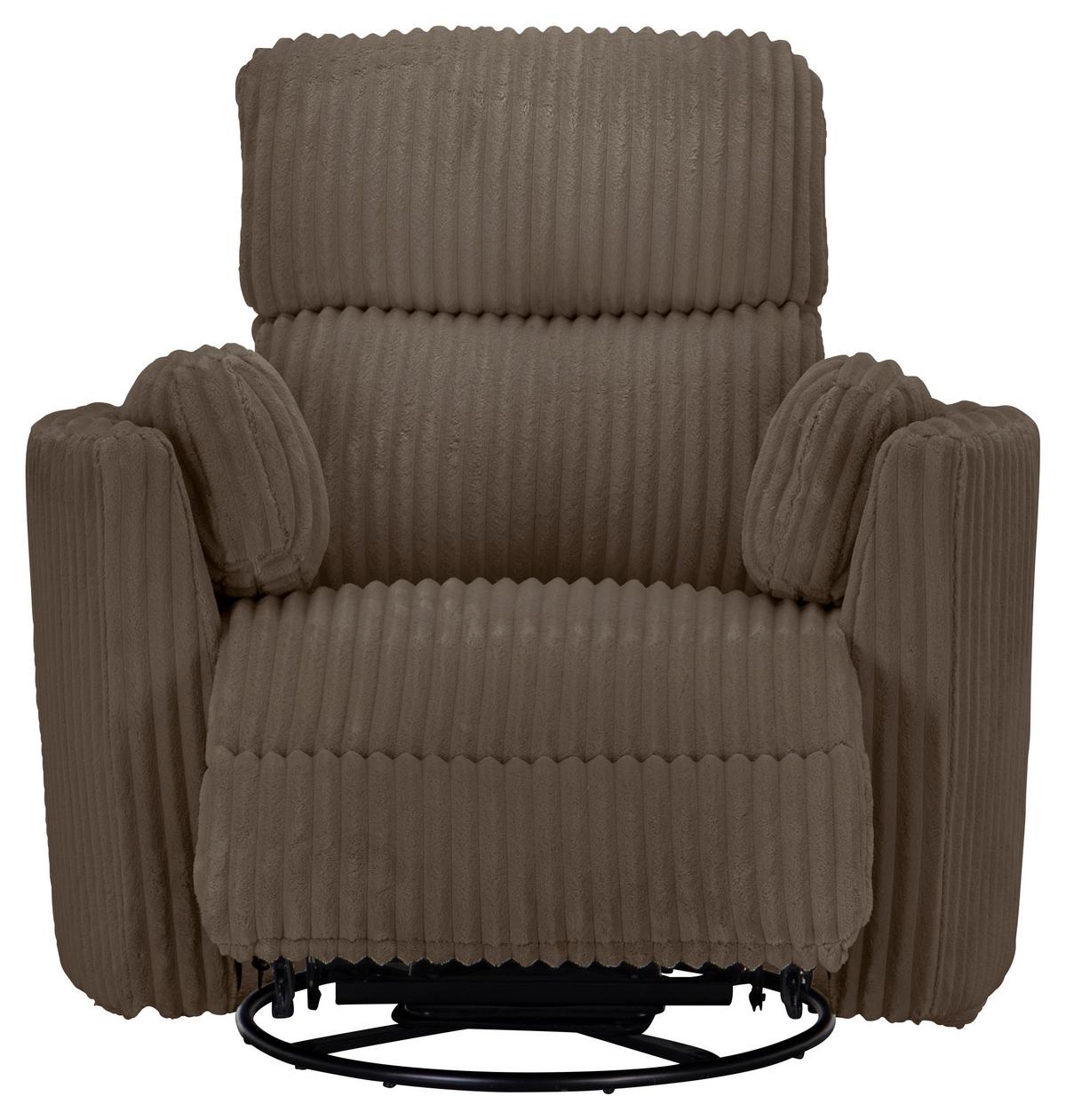 Fotelj Palermo, Barva Kapučina - črna/barve kapučina, Design, kovina/tekstil (100.5/96/103.5cm) - Livetastic