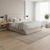 Boxbett Marco Taupe ca. 160x200 cm - Taupe/Schwarz, MODERN, Holz/Kunststoff (160/200cm) - Bessagi Home