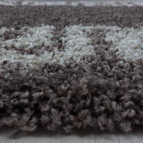 Hochflorteppich Hera Taupe Ø ca. 200cm - Taupe, Design, Textil (200cm)