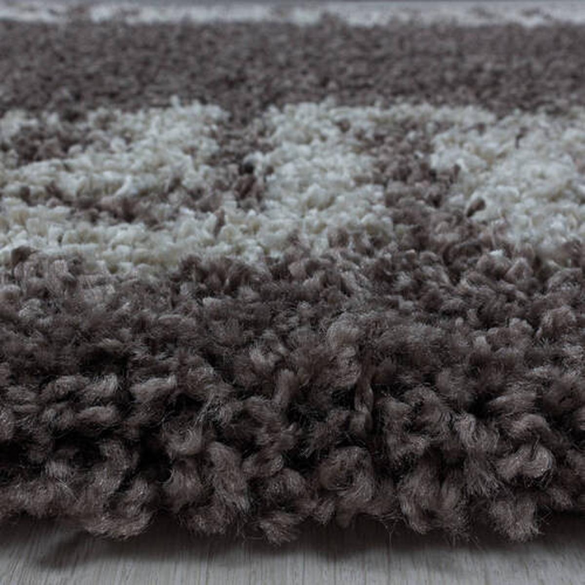 Hochflorteppich Hera Taupe Ø ca. 200cm - Taupe, Design, Textil (200cm)
