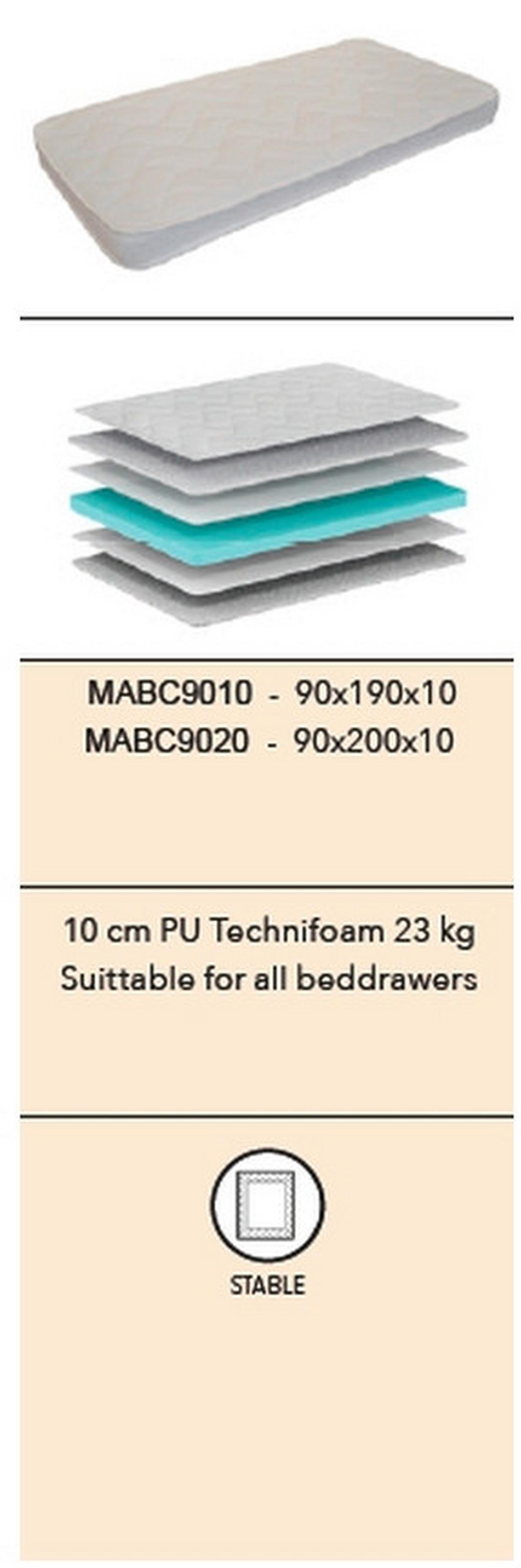 Kaltschaummatratze Basic Cool H1 ca. 90x190 cm - Beige, Basics, Textil (90/190cm) - Vipack