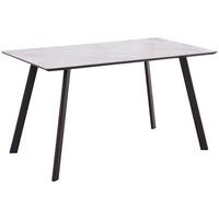 Jedilna Miza George, Črna, Siva, 140x80 - siva/črna, Konvencionalno, kovina/leseni material (140/76/80cm) - Mömax