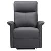 RELAXZETEL CARLO - Antraciet/Zwart, Konventionell, Leer/Hout (77/103/84cm) - Mömax