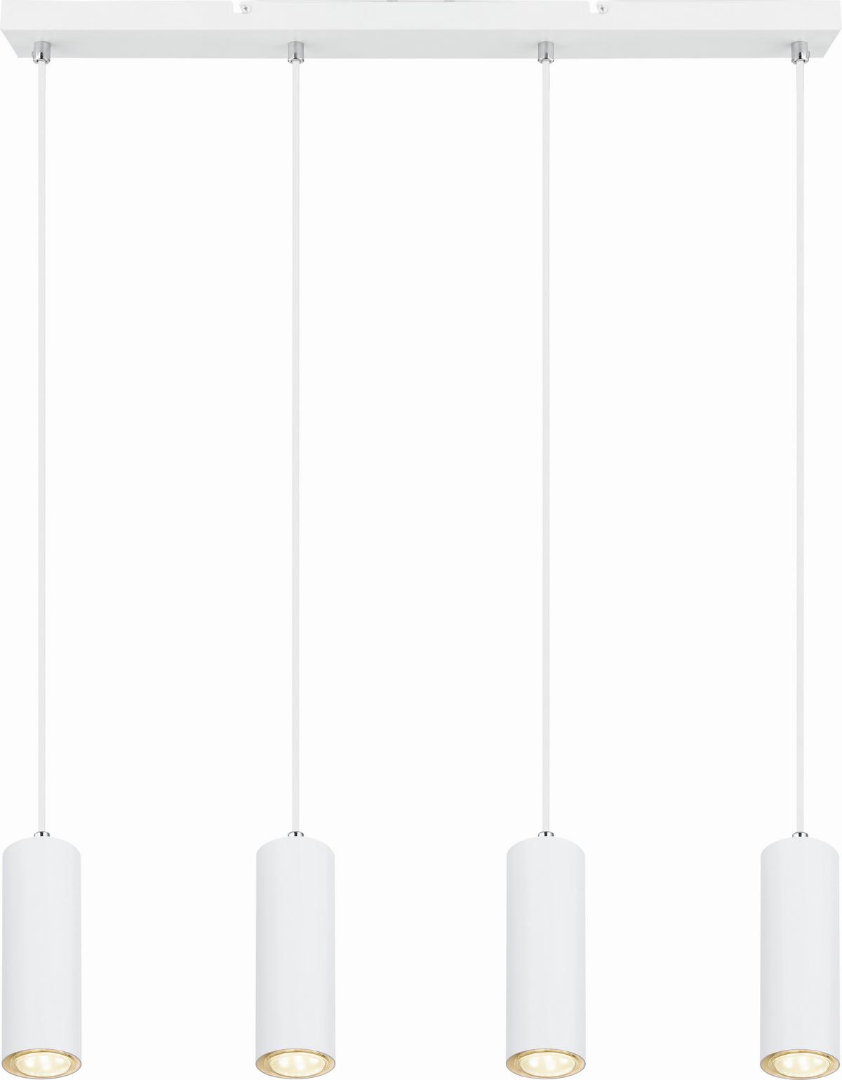 Hängeleuchte Witmo2 Weiß max. 35 Watt - Weiß, KONVENTIONELL, Metall (65/6/120cm)