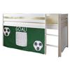 Pograd Malte, 90x200, Bor, Masivno, Zelena - zelena/bela, Natur, les (90/200cm) - MID.YOU