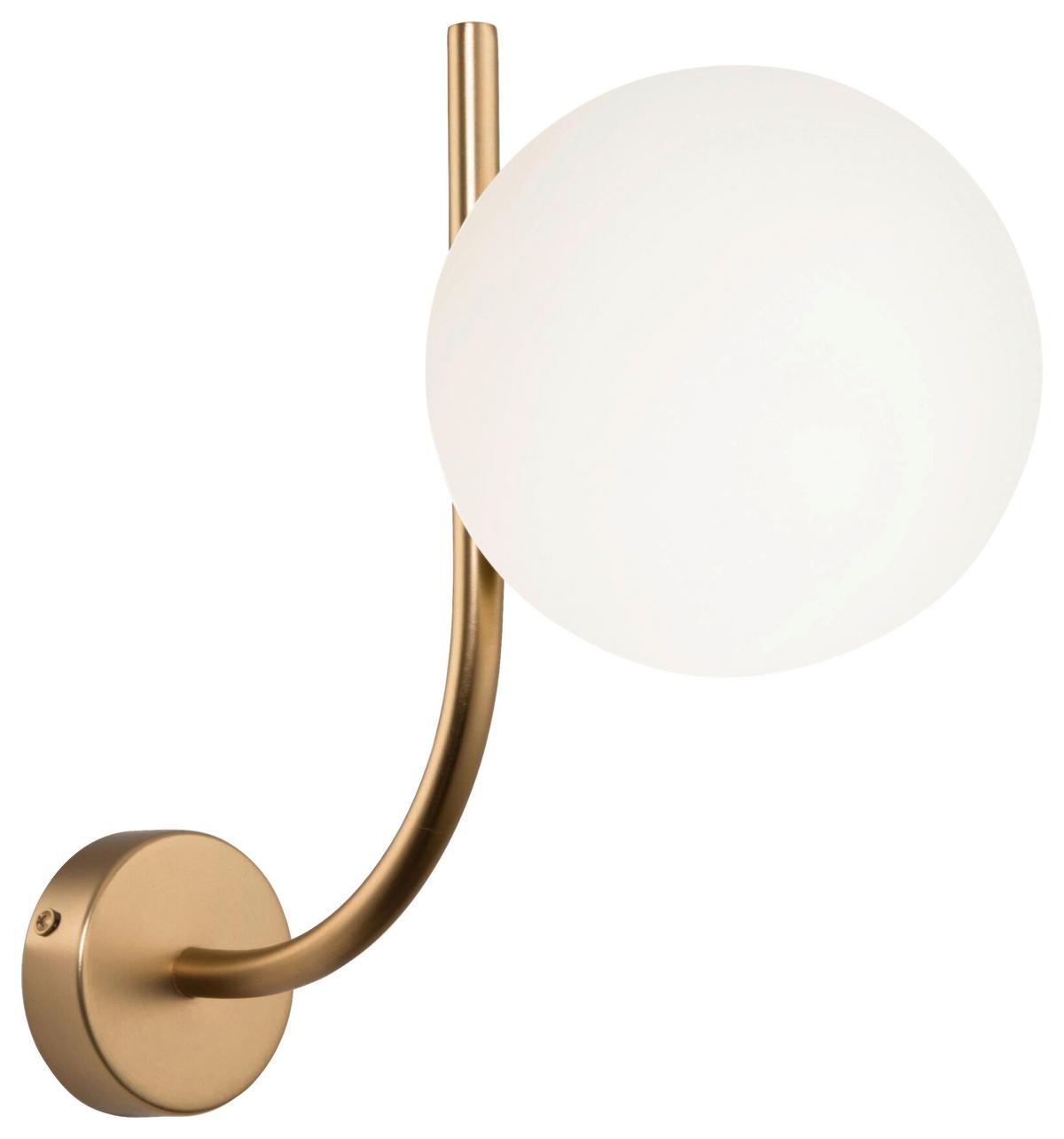 Wandleuchte Rendez-Vous Messingfarben max. 40 Watt - Messingfarben, Basics, Glas/Metall (15/29/31cm) - MAYTONI