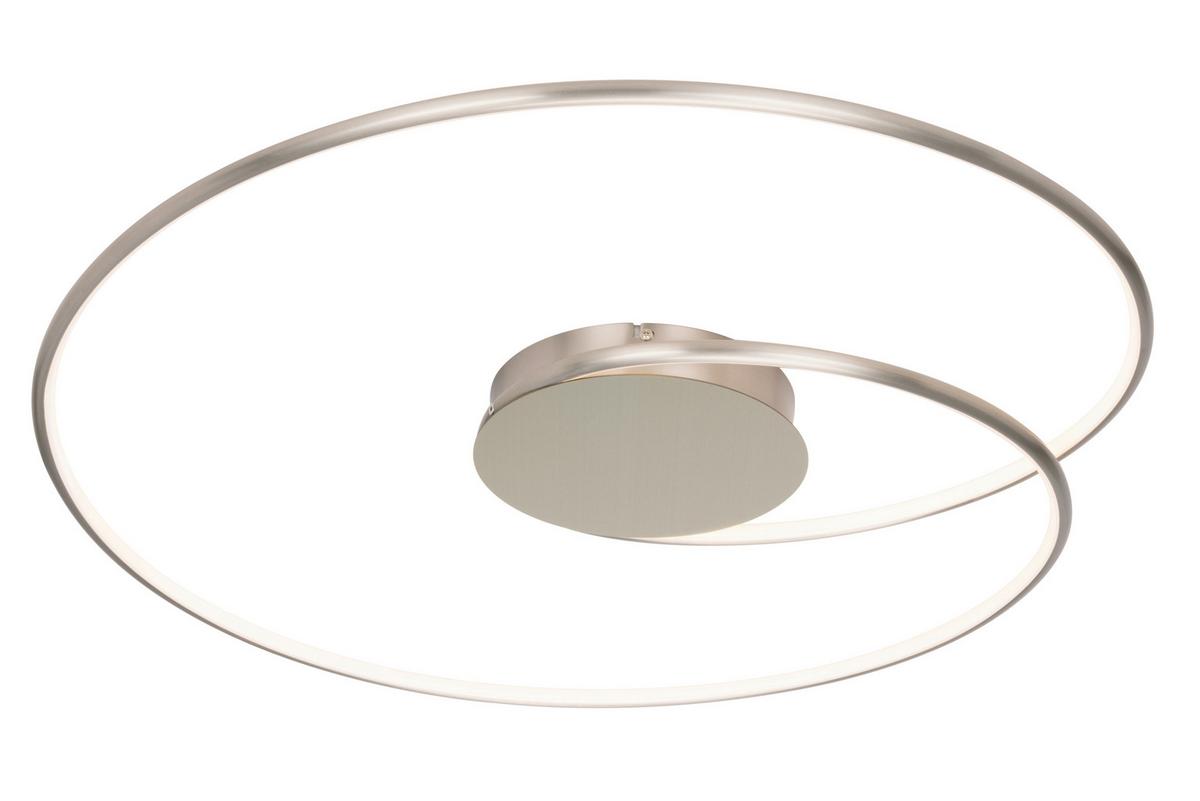 LAMPA SUFITOWA LED BIRMINGHAM *SBN* - kolor niklowy, Lifestyle, tworzywo sztuczne/metal (67/10cm) - Novel