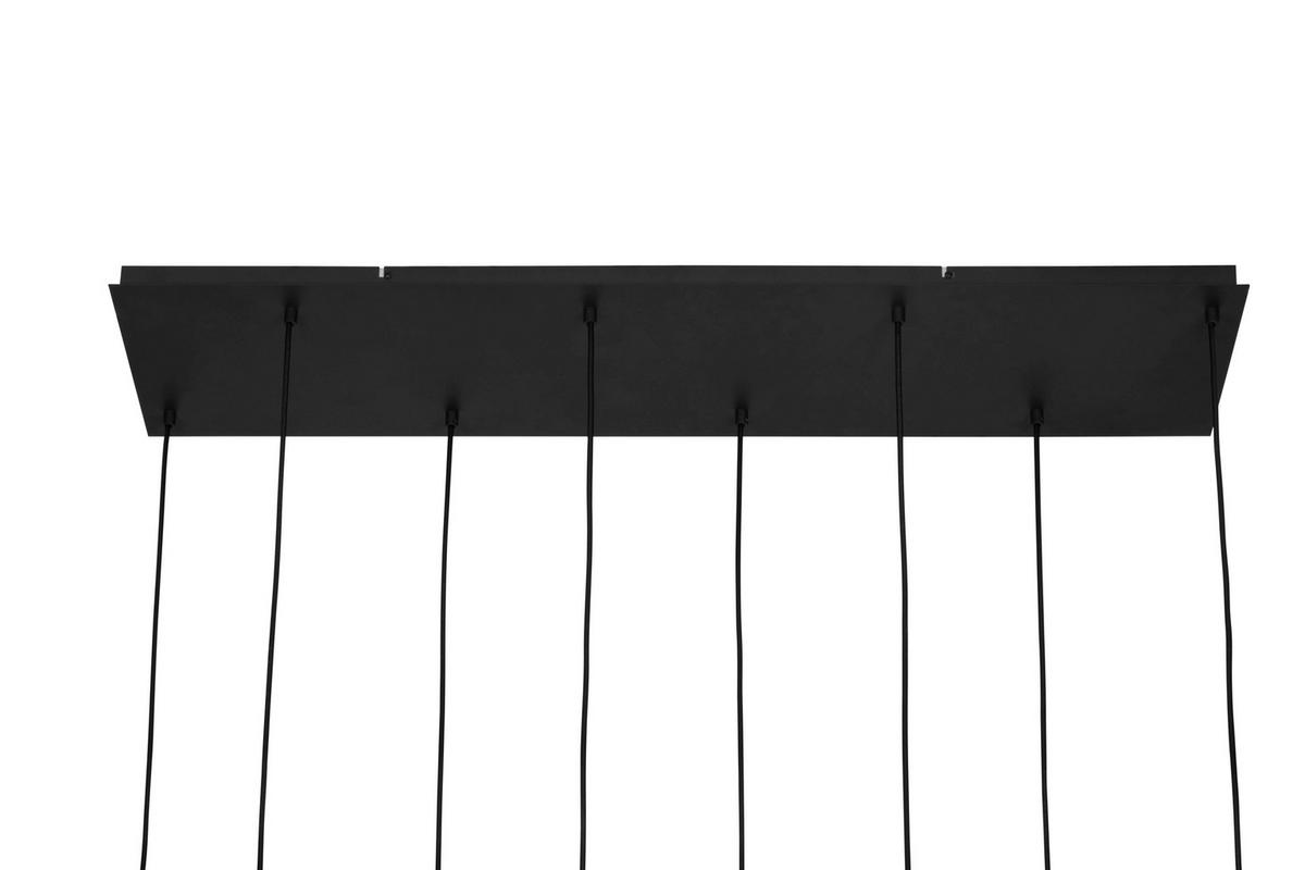 LAMPA WISZĄCA PORTLAND - czarny, Modern, tworzywo sztuczne/metal (123/39/150cm) - Novel