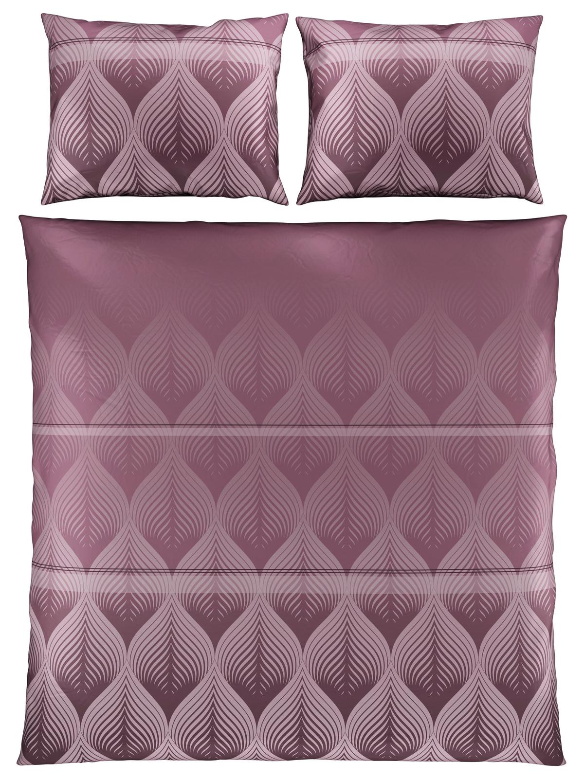 Bettwäsche Domps XXL Mauve ca. 200x220cm - Mauve, MODERN, Textil (200/220cm) - Modern Living