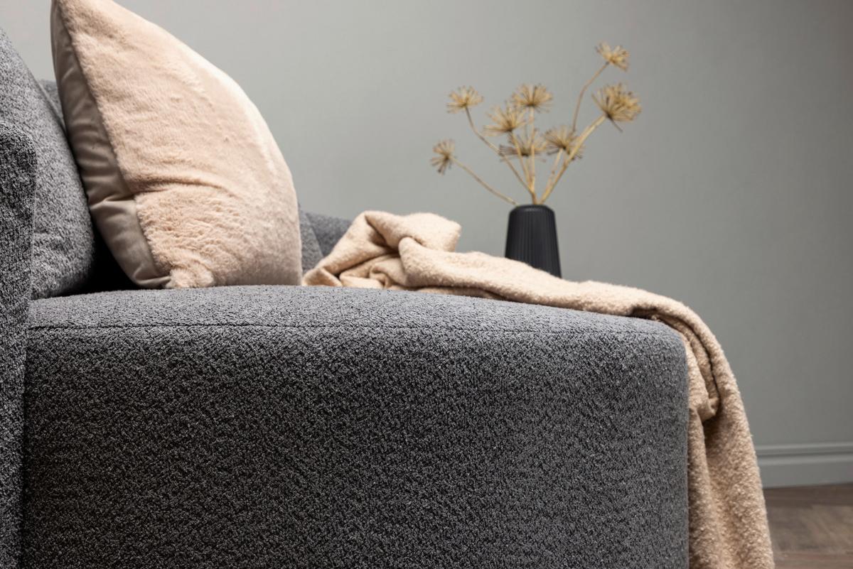 XXL-SESSEL KELSO - Grau, Design, Textil (120/72/118cm) - Livetastic