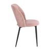 CHAISE ZOE - noir/rose, LIFESTYLE, métal/textile (51/82/57cm) - Mömax