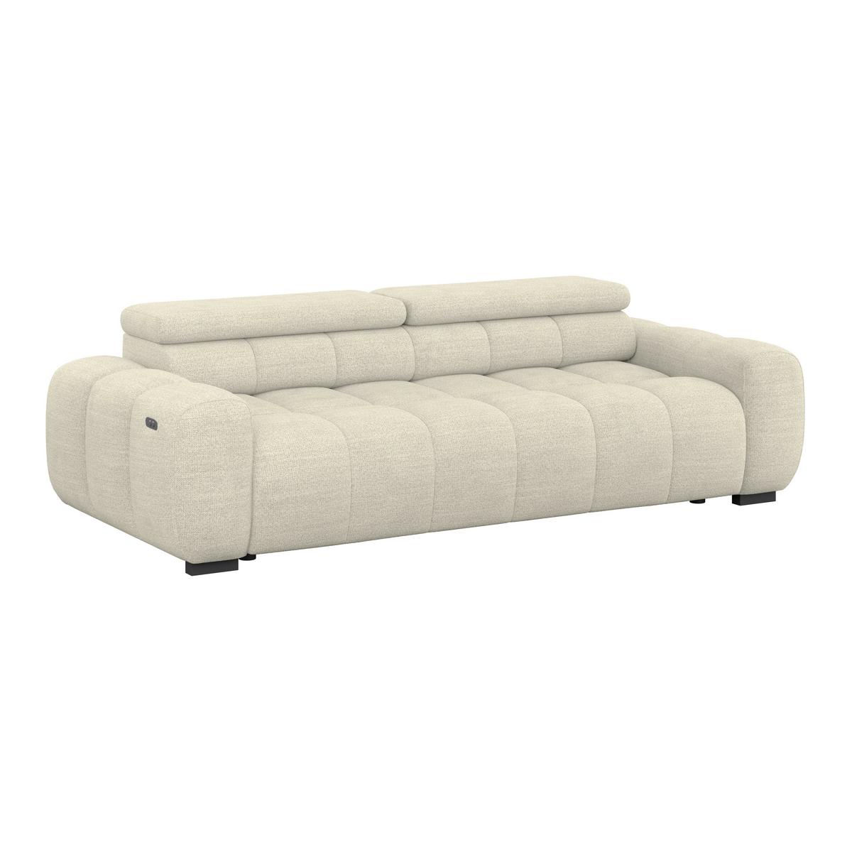 Velika Sofa Bull - crna/krem, Trend, tekstil/plastika (248cm) - Luca Bessoni