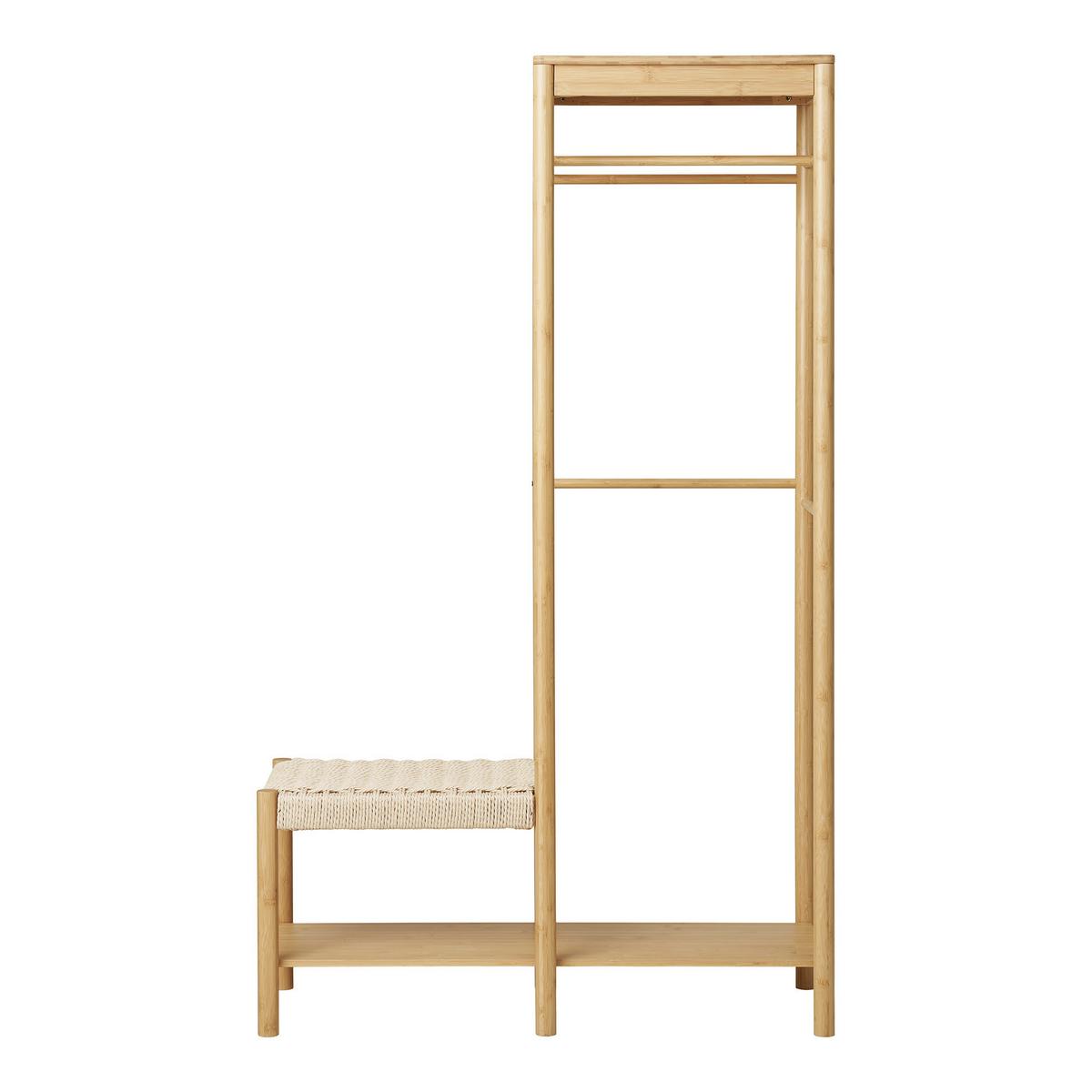 Garderobe Ember Echtholz - Naturfarben, Design, Holz (95/165/36cm) - MID.YOU