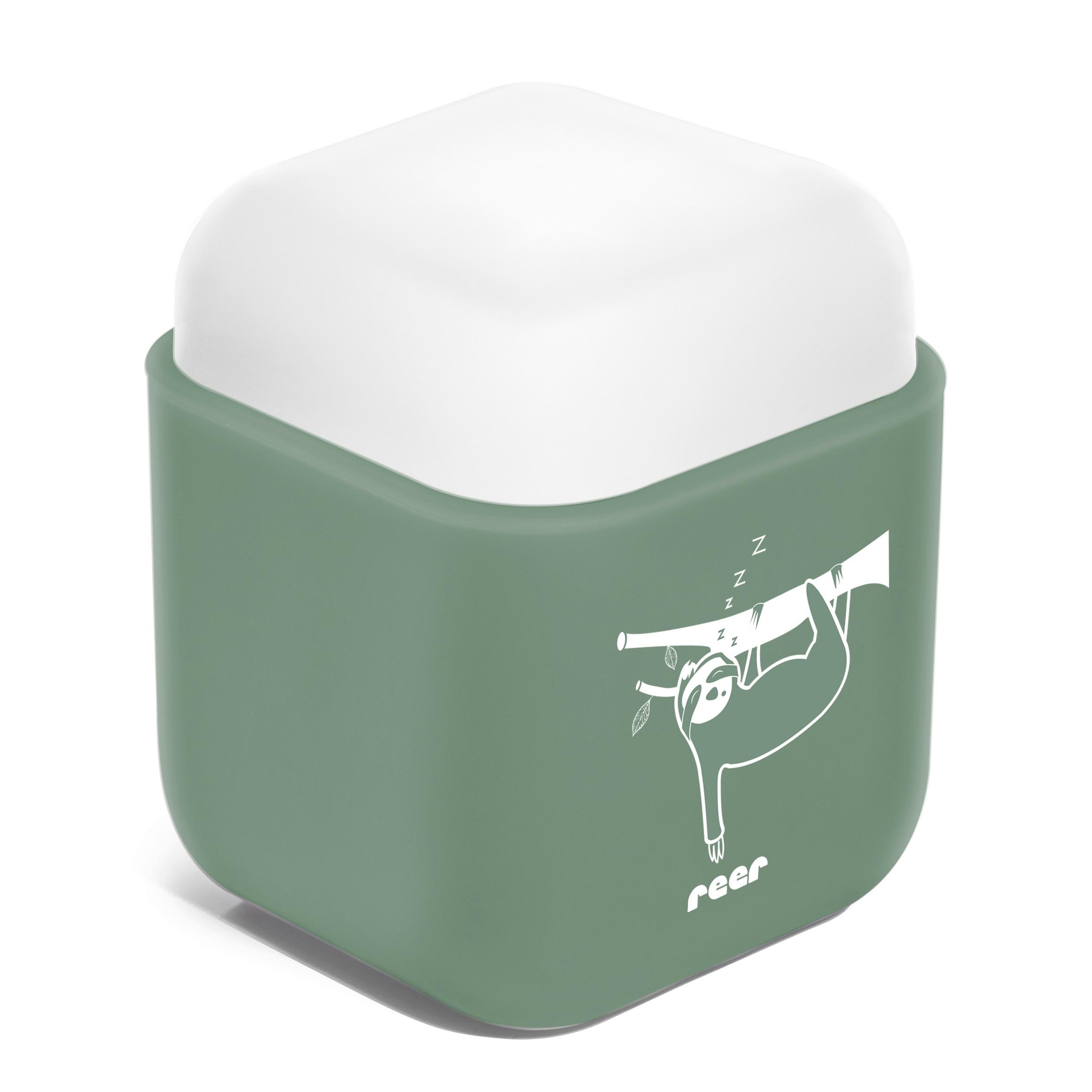 LAMPKA NOCNA DZIECIĘCA 2IN1 SLEEPLIGHT - jasnozielony, Basics, tworzywo sztuczne (6/7,5/6cm) - Reer