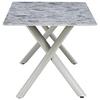 MATBORD ROBIN - beige/grå, Design, metall/sten (180/76/90cm) - Mömax
