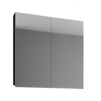 Omara Z Ogledalom Vcb 1, Črna - črna, Basics, steklo/leseni material (80/59/12cm) - MID.YOU