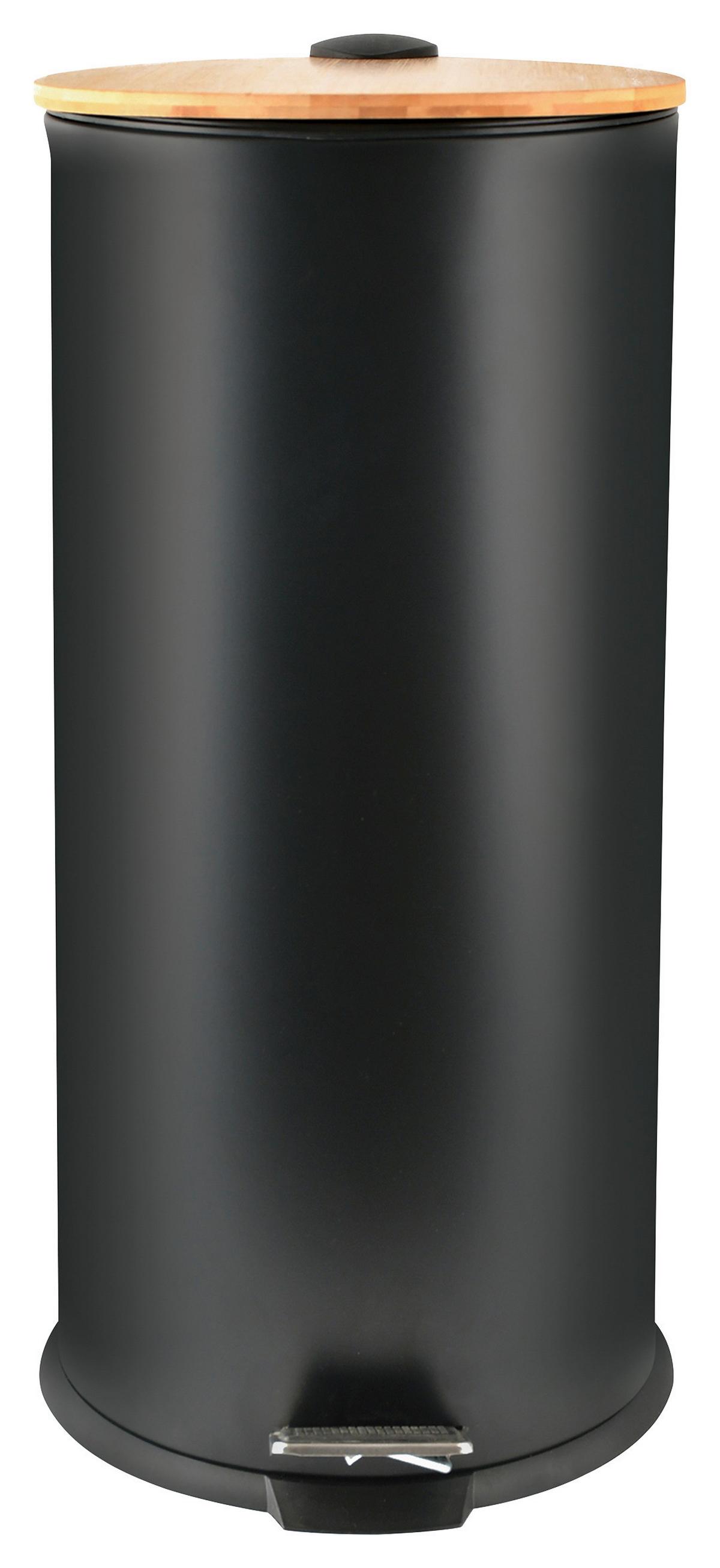 Abfalleimer Adonis - Schwarz, Basics, Metall (29,5/63/29,5cm) - Spirella