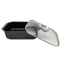 Pecsenyesütő Romy - fekete/áttetsző, Konventionell, Üveg/fém (40/26/11cm) - Premium Living