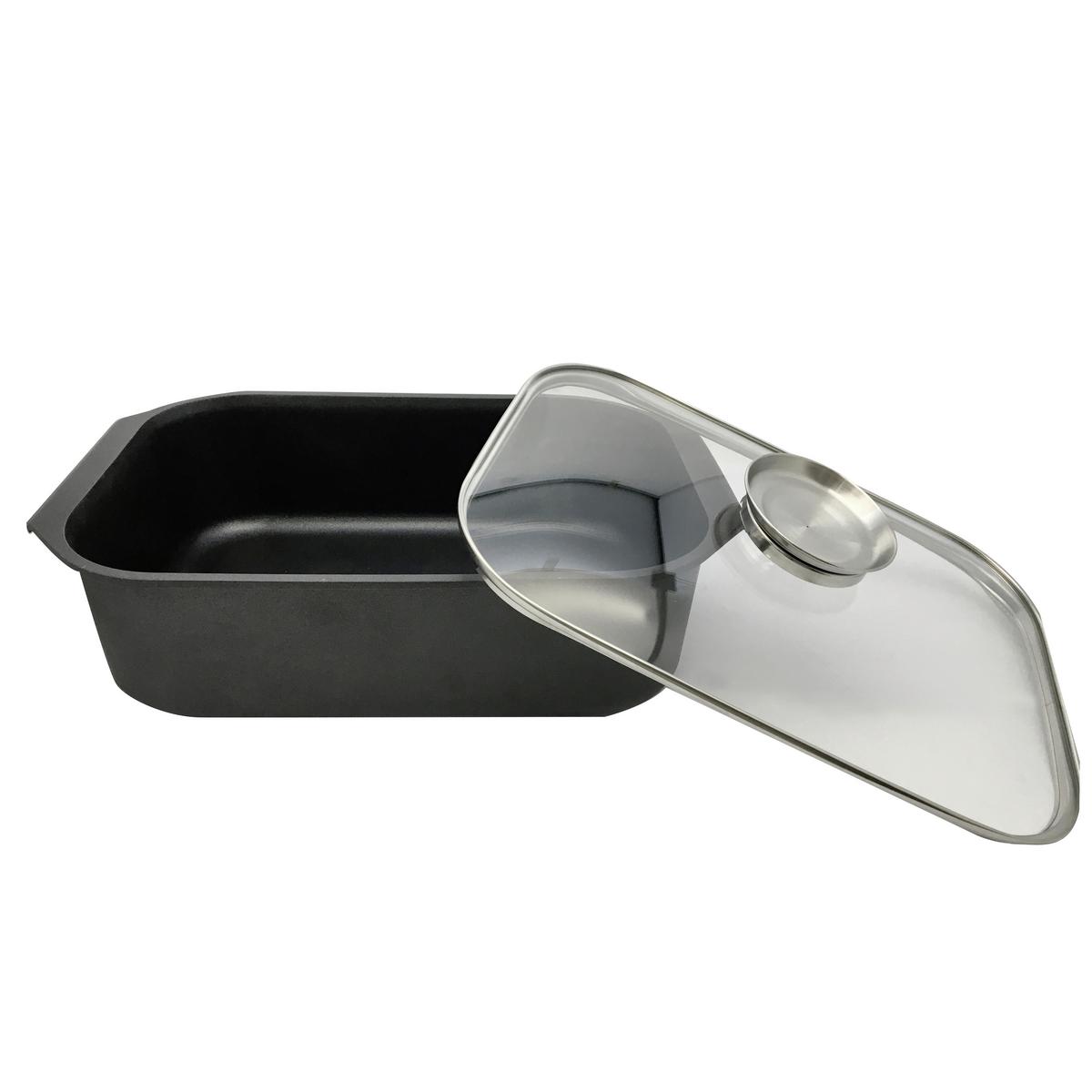 Pecsenyesütő Romy - fekete/áttetsző, Konventionell, Üveg/fém (40/26/11cm) - Premium Living