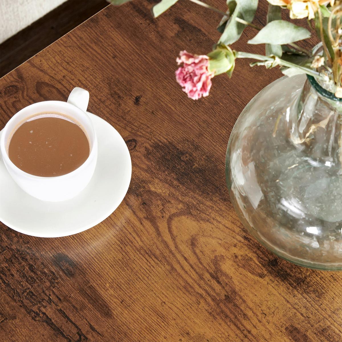 Beistelltisch Night Stand Braun/Schwarz - Schwarz/Braun, Basics, Papier/Holzwerkstoff (40/40/46,4cm)