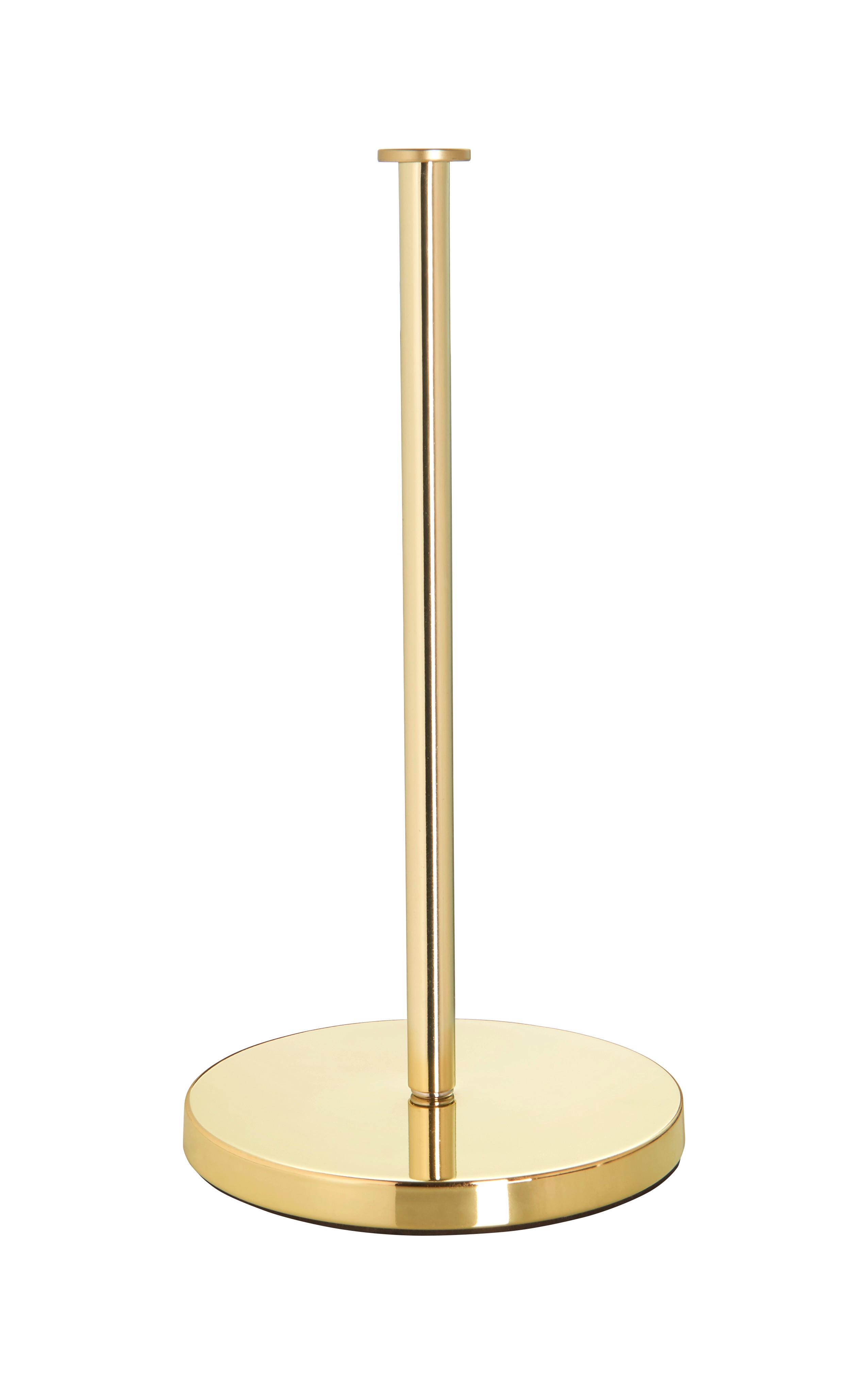 Küchenrollenhalter Leif - Goldfarben, Modern, Kunststoff/Stein (16/31cm) - Mömax