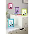 Okrasna Led-svetilka Smily - lila/modra, umetna masa (7,5/11,5/2,5cm)