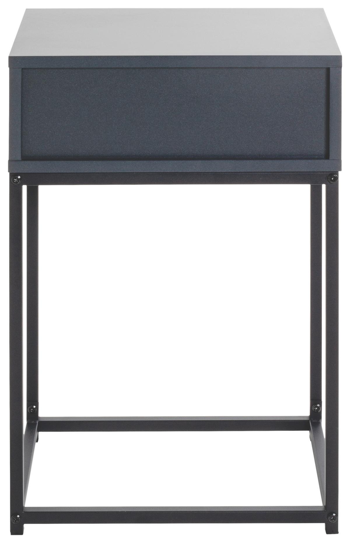 NOPTIERA ILVA - antracit/negru, Konventionell, metal/material pe bază de lemn (40/60/28cm) - Mömax