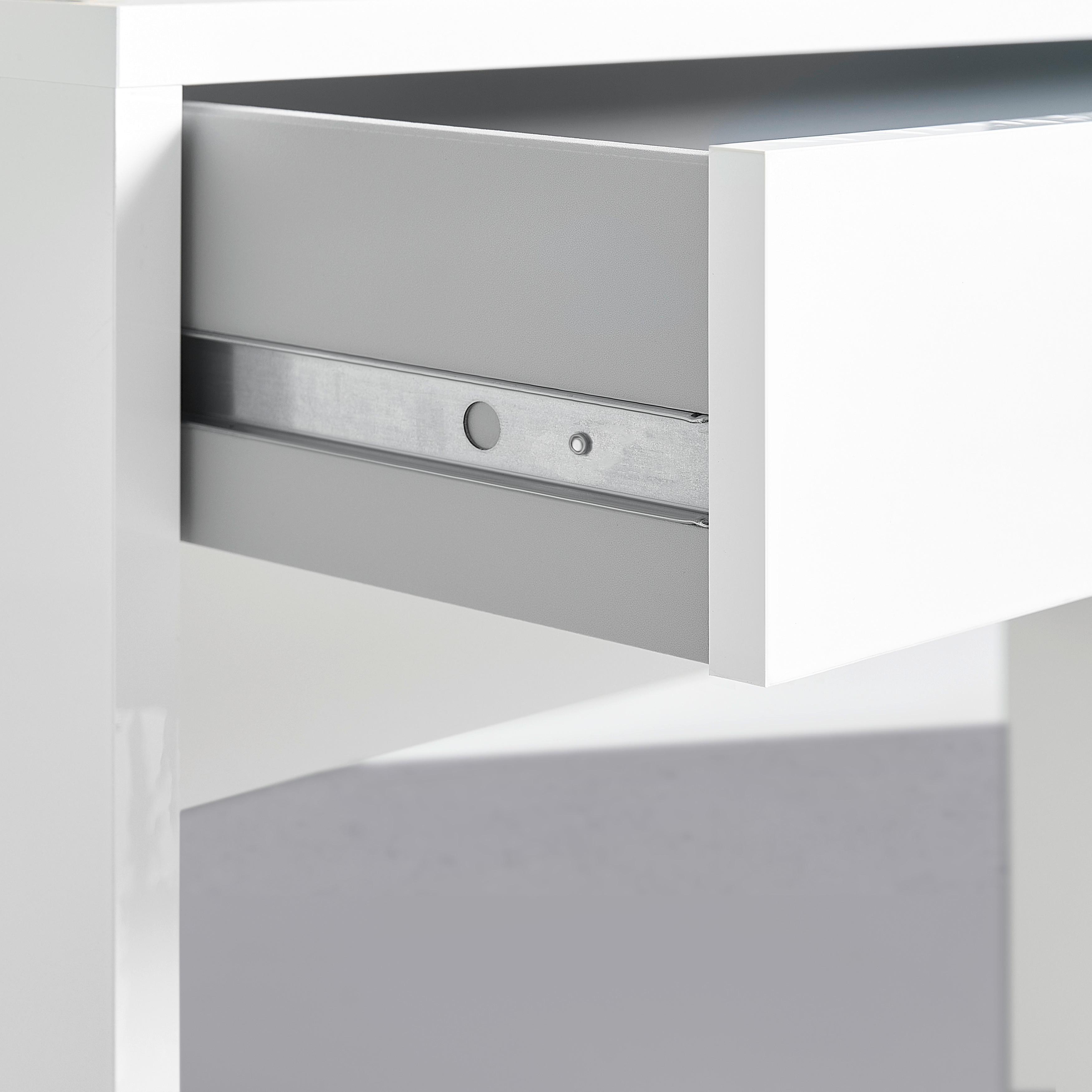 SKRIVBORD ESPRESSO - vit, Modern, trämaterial (100/81,4/40,5cm) - Mömax
