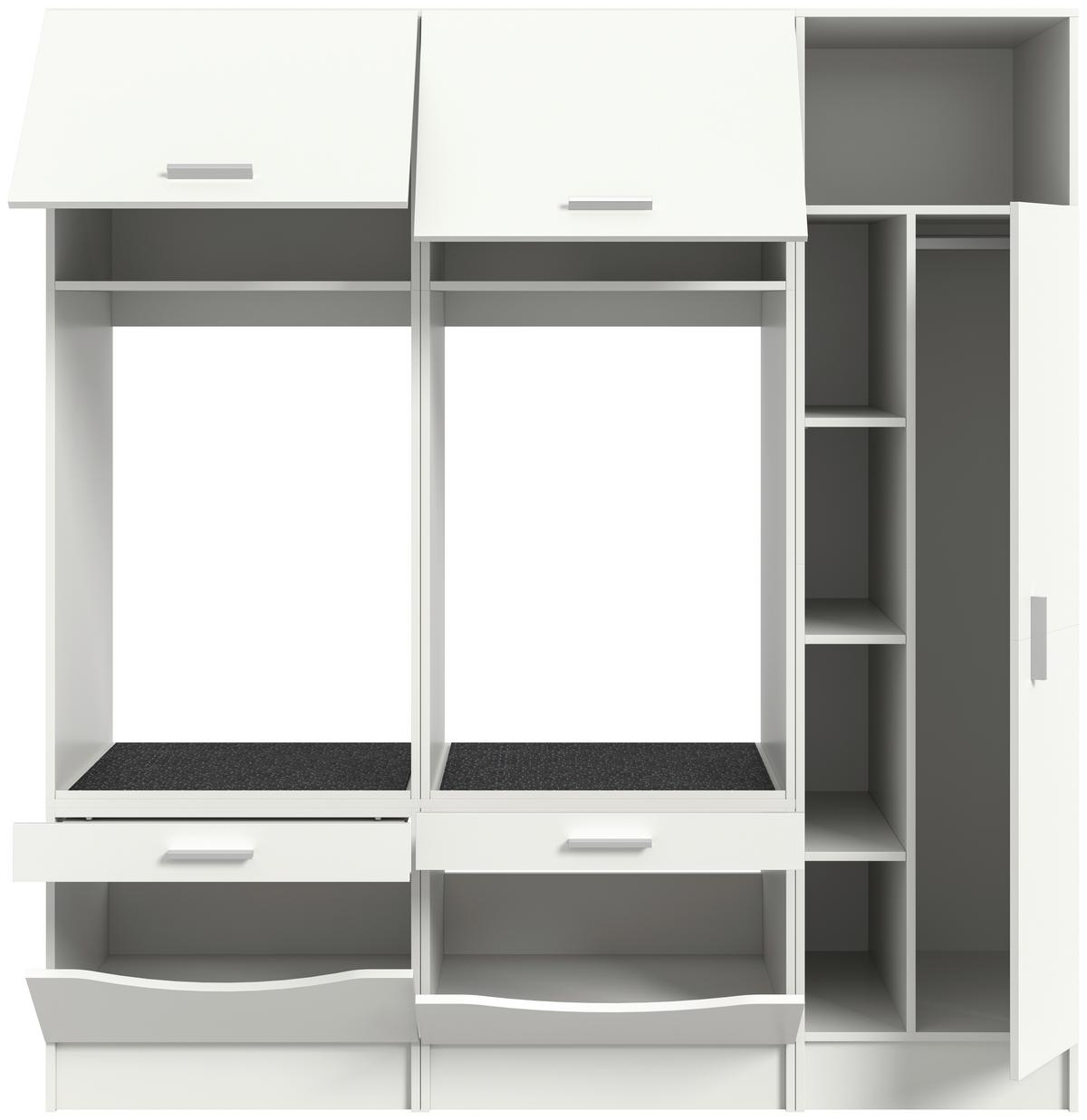 Hauswirtschaftsraum Free Weiß - Weiß, Basics, Holzwerkstoff (183/195/68cm) - MID.YOU