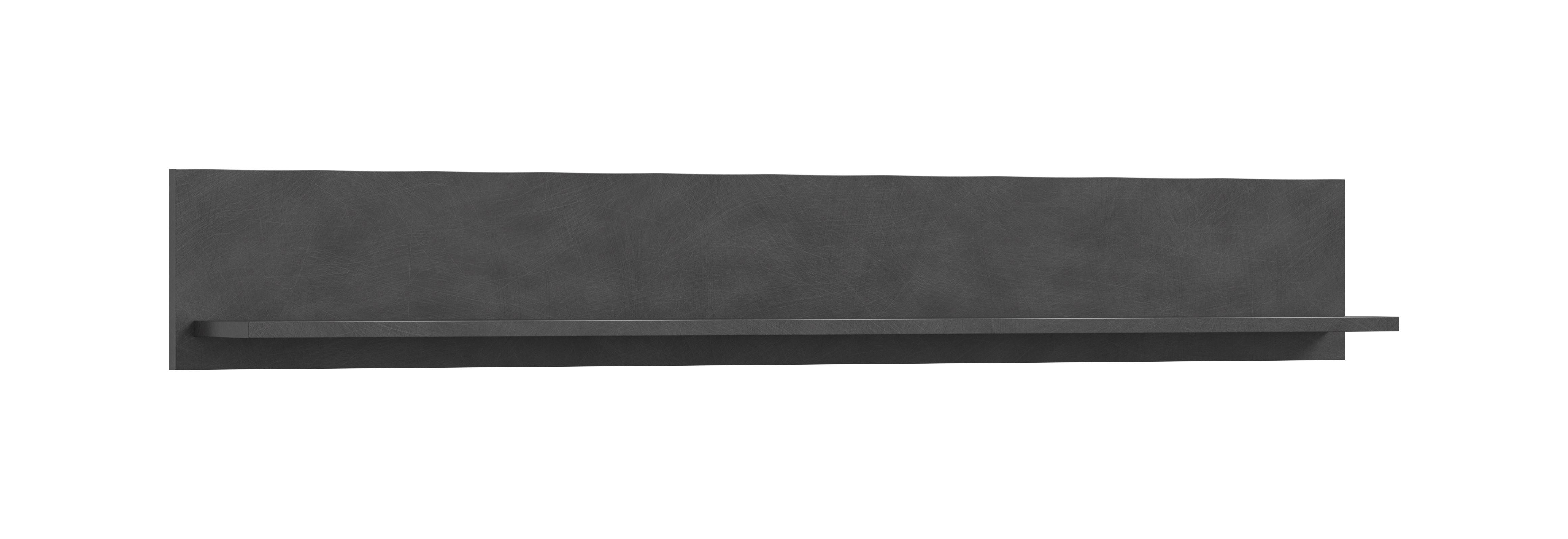 Wandboard Jam ca. 140x20x15 cm Anthr./Natur - Anthrazit/Naturfarben, Design, Holzwerkstoff (140/20/15cm) - MID.YOU