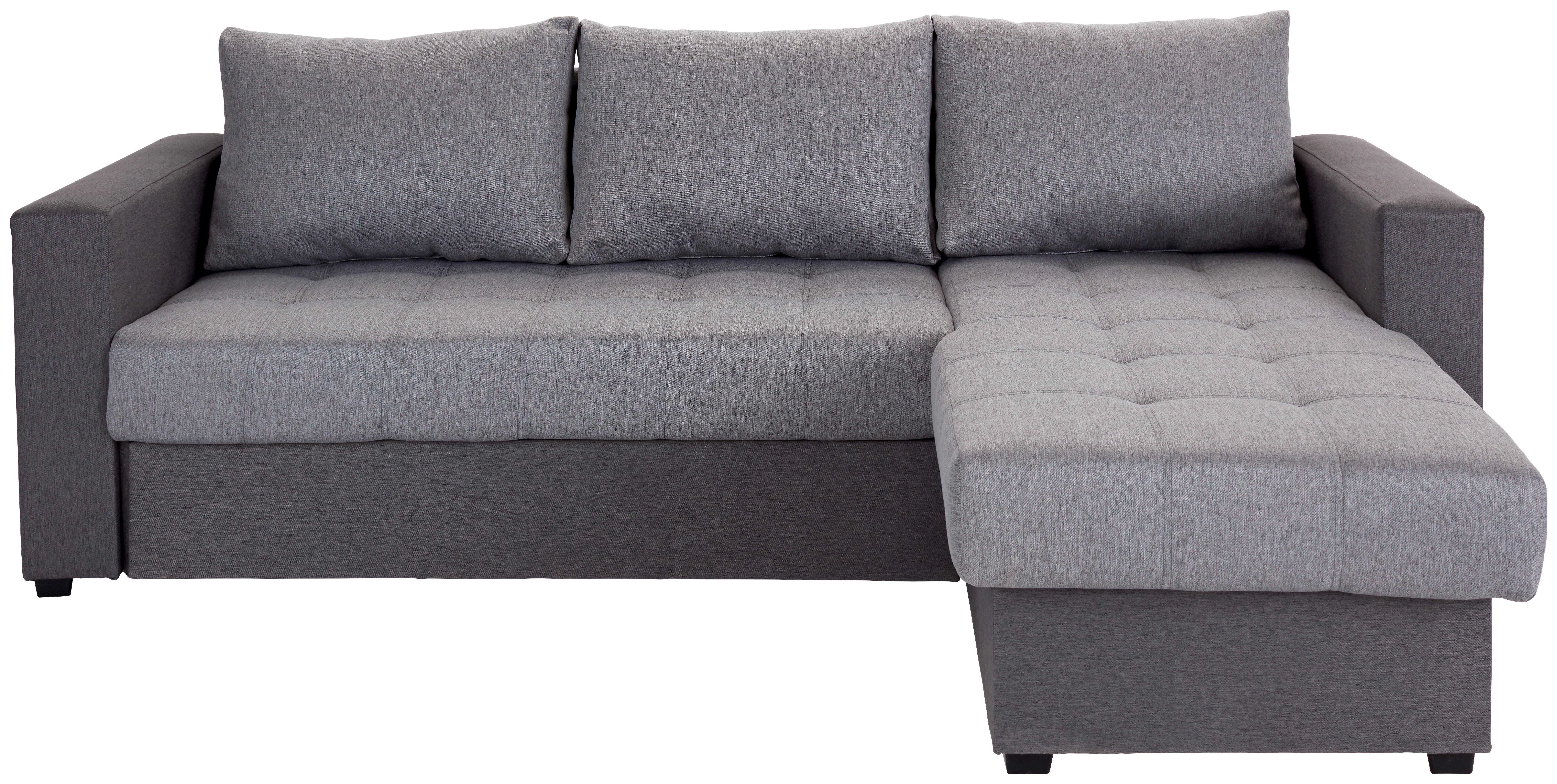 Sedežna Garnitura Atlanta, Z Ležiščem - črna/antracit, Moderno, tekstil (230/160cm) - Modern Living