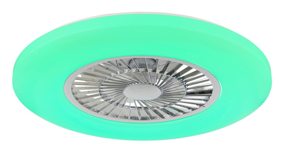 Stropni Ventilator Alva - bijela/prozirno, Basics, plastika (59,5/15,4cm) - Globo
