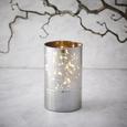 Windlicht Niclas inkl. Led - Silberfarben, MODERN, Glas (9/15cm) - Mömax modern living